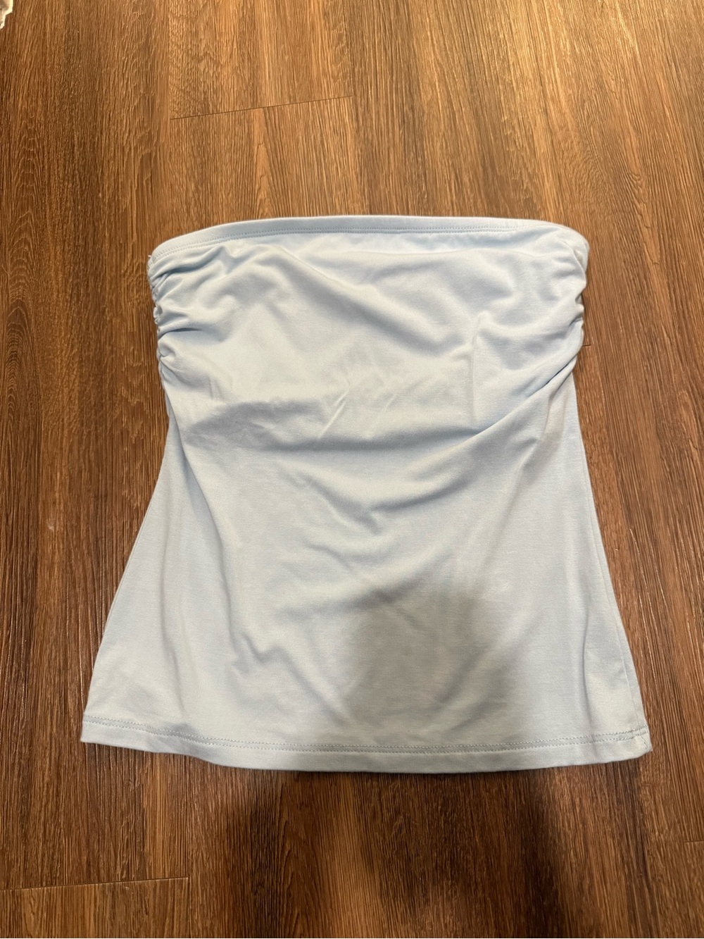 Baby blue tube top